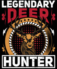 Fototapeta na wymiar Hunting life hunting t shirt design