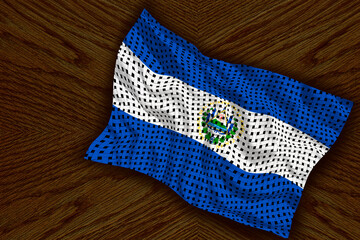 National flag  of El Salvador. Background  with flag  of El Salvador