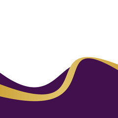 Purple and Gold Curve 5