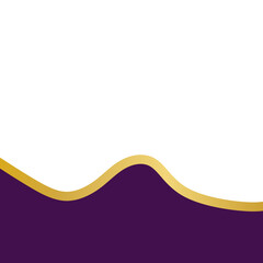 Purple and Gold Curve 4