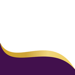 Purple and Gold Curve 3