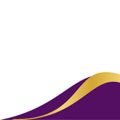 Purple and Gold Curve 1