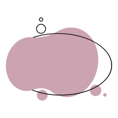 Abstract blob shape vector fluid liquid element design