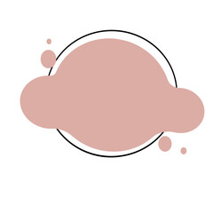 Abstract blob shape vector fluid liquid element design