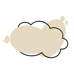 Abstract blob shape vector fluid liquid element design