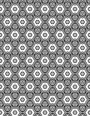 Black and white seamless pattern for coloring book