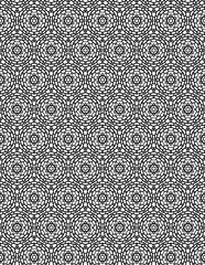 Black and white seamless pattern for coloring book
