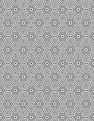Black and white seamless pattern for coloring book