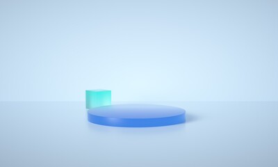 3D rendering of promotional background