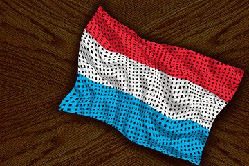 National flag of Luxembourg. Background  with flag  of Luxembourg