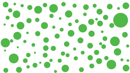Green Polka Dot Fabric Abstract Geometric Vector Background Pattern