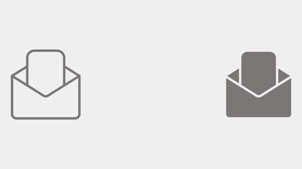 Mail vector icon sign symbol