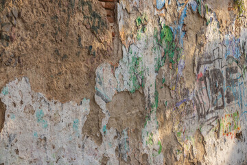 aging plastered wall background