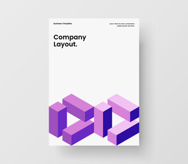 Fototapeta premium Amazing mosaic hexagons placard template. Modern poster vector design layout.