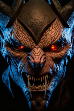 Portrait of Scary devil