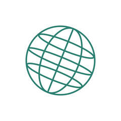 World wide web icon with editable stroke 