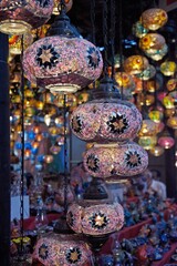Traditional vintage turkish lamps