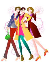 女性、人々、ショッピング、ファッション