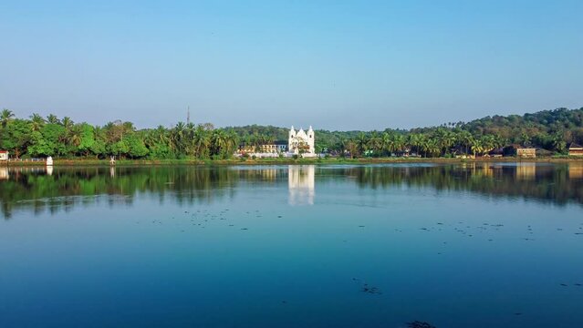 St Alex Church, Maina Curtorim. A beautiful Church by the lake.