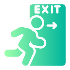 exit gradient icon
