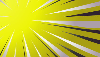 Vector illustration Comic background in yellow color. Perfect for comic templates, invitations, conversation cards