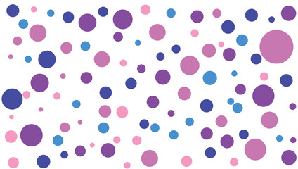 Abstract blue purple polka dot geometric vector background pattern
