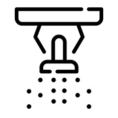 sprinkler line icon