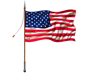 National flag of United States of America. USA. Background  with flag of United States of America. USA