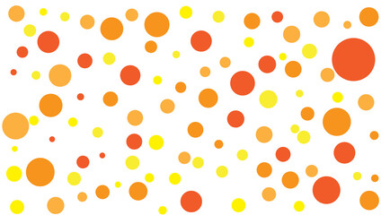 abstract orange yellow red polka dot fabric geometric vector pattern background © Kingsakai
