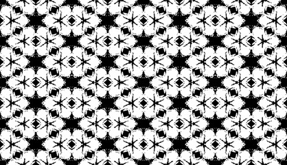 Fototapeta na wymiar Abstract seamless patterns, geometric patterns, and batik patterns are designed for use in interior, wallpaper, fabric, curtain, carpet, clothing, Batik, satin, background, and Embroidery style.