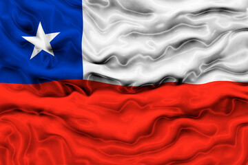 National flag  of Chile.. Background  with flag  of Chile.