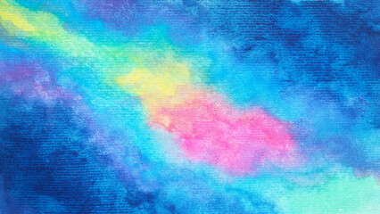 abstract universe galaxy space background magic sky night nebula cosmic cosmos rainbow wallpaper blue color texture art fantasy artwork design illustration watercolor painting hand drawing - 558856679