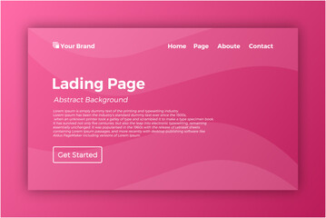 Lading page template background