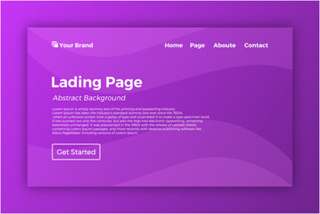 Lading page template background