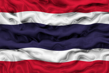 National flag of Thailand. Background  with flag  of  Thailand