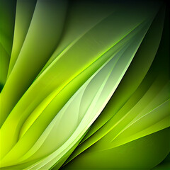 Fresh green abstract background ideal for nature backdrops, generative ia