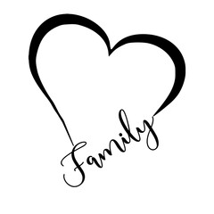Family Heart Shape
