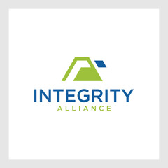 AI, abstract Alphabet Letter A Logo for company