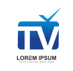 Fototapeta premium TV Logo Template vector Icon