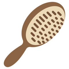 cushion brush flat icon