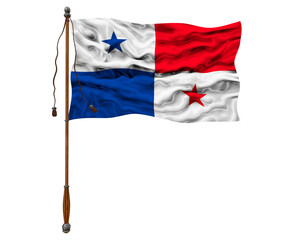 National flag of Panama. Background  with flag of Panama.
