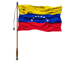 National flag of Venezuela. Background  with flag of Venezuela.
