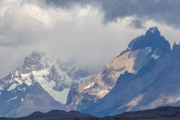 Crédence de cuisine en verre imprimé Cuernos del Paine Torres del Paine Peaks Patagonia Chile