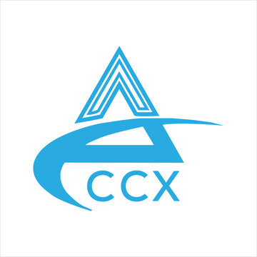 CCX letter logo. CCX blue image on white background. CCX Monogram logo design for entrepreneur and business. CCX best icon.
