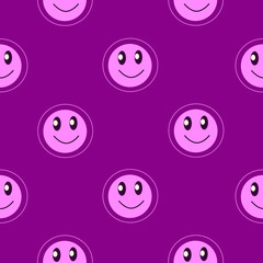 Y2k glamour pink seamless pattern. Backgrounds in trendy 2000s emo girl kawaii style. Smile. 90s, 00s aesthetic.