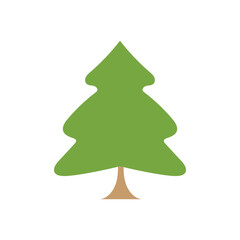 Fototapeta premium Pine tree icon design template illustration isolated