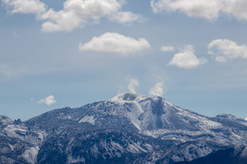 Snow in Atacama Desert Chile