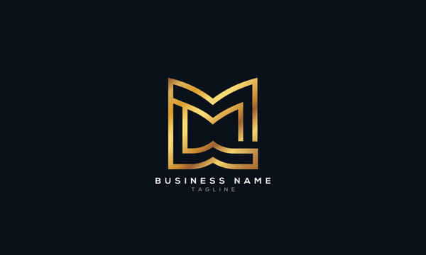 ML, LM, MW, WM, MM, M, Abstract initial monogram letter alphabet logo design