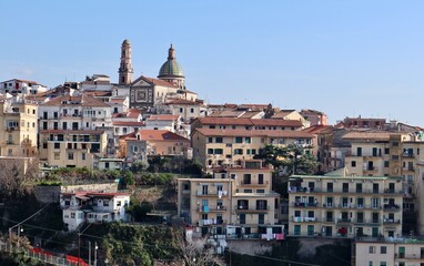 Fototapeta na wymiar Raito - Panorama del borgo di Vietri