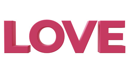 Love letter 3D rendering. Happy valentine's day online shopping banner or background desig